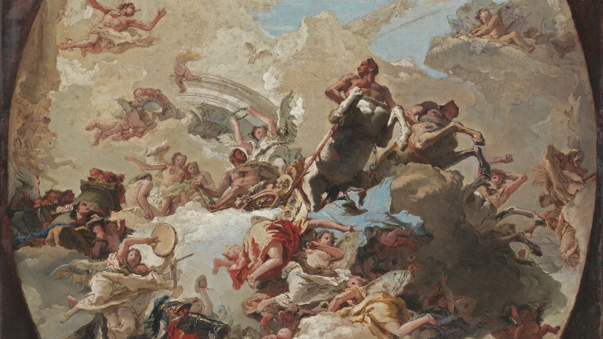 The Apotheosis of Hercules Tiepolo Giandomenico. Museo Nacional